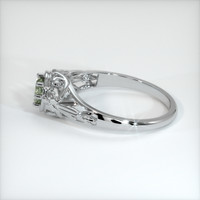 0.71 Ct. Sapphire Ring, 18K White Gold 4