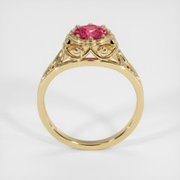 1.07 Ct. Padparadscha Sapphire Ring, 10K Yellow Gold 3