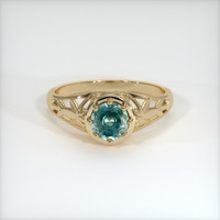 0.82 Ct. Sapphire Ring, 14K Yellow Gold 1
