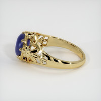 3.15 Ct. Blue Sapphire Ring, 18K Yellow Gold 4