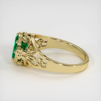 1.54 Ct. Emerald Ring, 18K Yellow Gold 4