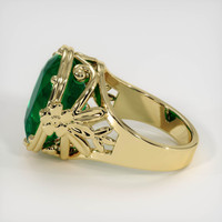 8.76 Ct. Emerald Ring, 18K Yellow Gold 3