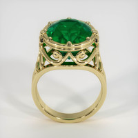 8.76 Ct. Emerald Ring, 18K Yellow Gold 4