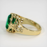 4.54 Ct. Emerald Ring, 18K Yellow Gold 4