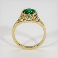 1.15 Ct. Emerald Ring, 18K Yellow Gold 3