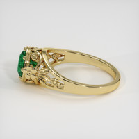 1.15 Ct. Emerald Ring, 18K Yellow Gold 4