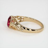 1.00 Ct. Ruby Ring, 18K Yellow Gold 4