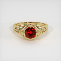 1.56 Ct. Ruby Ring, 18K Yellow Gold 1
