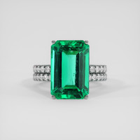 10.69 Ct. Emerald Ring, Platinum 950 1