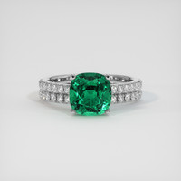 2.83 Ct. Emerald Ring, Platinum 950 1