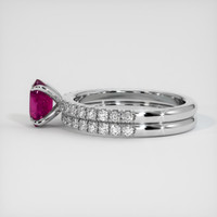 0.88 Ct. Ruby Ring, Platinum 950 4