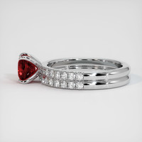 1.17 Ct. Ruby Ring, Platinum 950 4