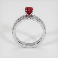 1.07 Ct. Ruby Ring, Platinum 950 3