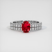 1.16 Ct. Ruby Ring, Platinum 950 1