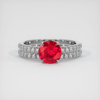 1.22 Ct. Ruby Ring, Platinum 950 1