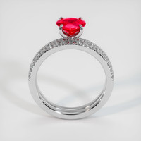 1.22 Ct. Ruby Ring, Platinum 950 3