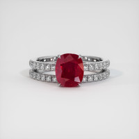 2.52 Ct. Ruby Ring, Platinum 950 1