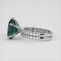5.00 Ct. Bi Color Sapphire Ring, Platinum 950 4