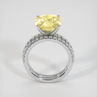 6.13 Ct. Yellow Sapphire Ring, Platinum 950 3
