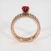 1.07 Ct. Ruby Ring, 14K Rose Gold 3