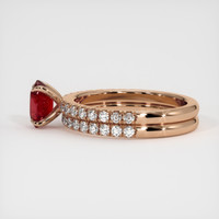 1.07 Ct. Ruby Ring, 14K Rose Gold 4