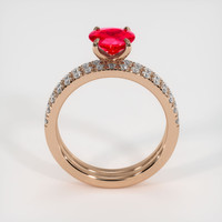 1.22 Ct. Ruby Ring, 14K Rose Gold 3