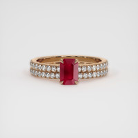 1.09 Ct. Ruby Ring, 14K Rose Gold 1