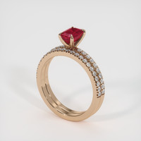 1.09 Ct. Ruby Ring, 14K Rose Gold 2