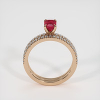 1.09 Ct. Ruby Ring, 14K Rose Gold 3