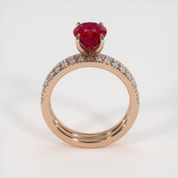 2.52 Ct. Ruby Ring, 14K Rose Gold 3