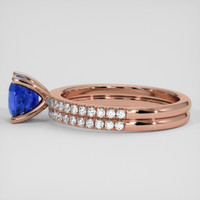 2.03 Ct. Blue Sapphire Ring, 14K Rose Gold 4