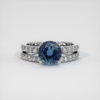 1.56 Ct. Sapphire Ring, 14K White Gold 1