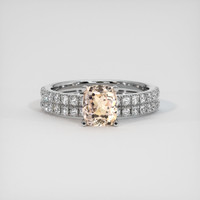 1.99 Ct. Sapphire Ring, 14K White Gold 1