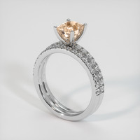 1.99 Ct. Sapphire Ring, 14K White Gold 2
