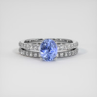 1.50 Ct. Sapphire Ring, 14K White Gold 1