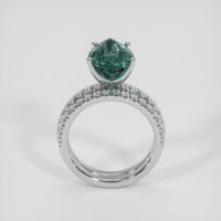 5.00 Ct. Bi Color Sapphire Ring, 14K White Gold 3