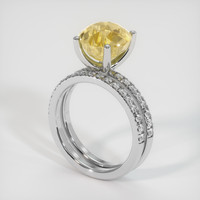 5.08 Ct. Sapphire Ring, 14K White Gold 2