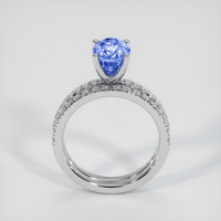 2.68 Ct. Blue Sapphire Ring, 18K White Gold 3
