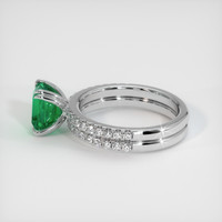 1.74 Ct. Emerald Ring, 18K White Gold 4