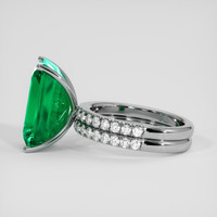 10.69 Ct. Emerald Ring, 18K White Gold 4
