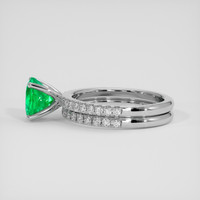 1.60 Ct. Emerald Ring, 18K White Gold 4