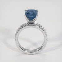 5.73 Ct. Bi Color Sapphire Ring, 18K White Gold 3