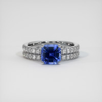 1.20 Ct. Sapphire Ring, 18K White Gold 1