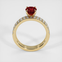 1.17 Ct. Ruby Ring, 14K Yellow Gold 3