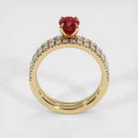 1.07 Ct. Ruby Ring, 14K Yellow Gold 3