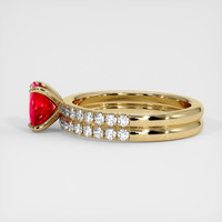 1.22 Ct. Ruby Ring, 14K Yellow Gold 4