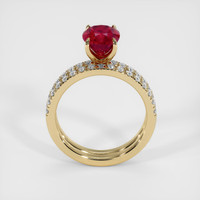 2.52 Ct. Ruby Ring, 14K Yellow Gold 3