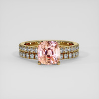 2.33 Ct. Padparadscha Sapphire Ring, 14K Yellow Gold 1