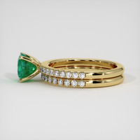 1.29 Ct. Emerald Ring, 18K Yellow Gold 4