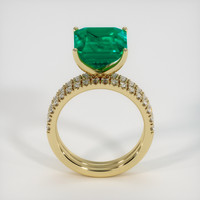 5.73 Ct. Emerald Ring, 18K Yellow Gold 3